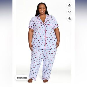 Women's lady bug Print Pajama Set
